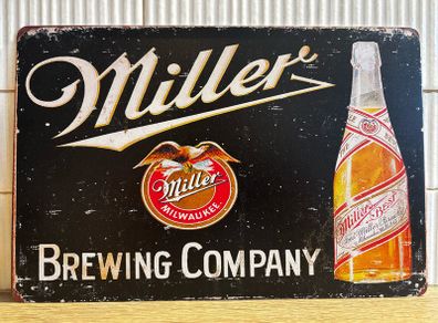 Miller Tin Metal Sign