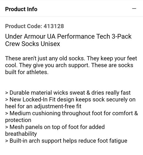 Under Armour 5 pack Crew Socks