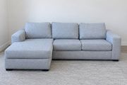 Grey L shaped corner sofa