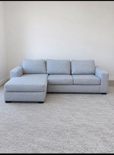Grey L shaped corner sofa
