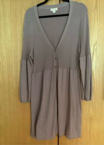 Monsoon Long Tunic Cardigan Lilac Size 20