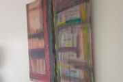 Retro Abstract Oil on Panel Painting Titled "Bookcase".