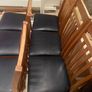 6 x Gorgeous Leather Padded Kitchen Dining Chairs - Can Deliver Image 2