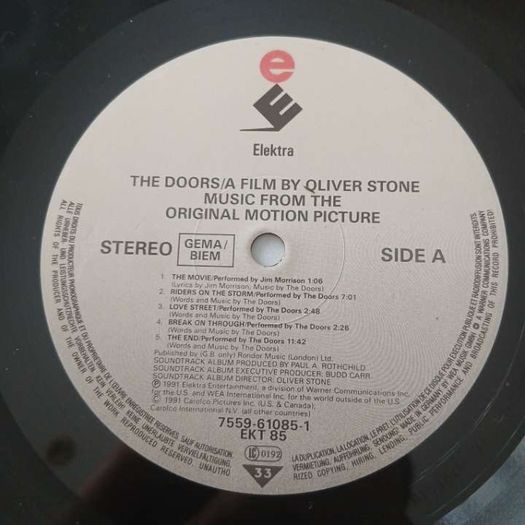 The Doors/Music From The Original Motion Picture/1991