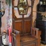 Antique Arts & Crafts Oak Hall Stand Image 2