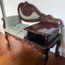 Vintage mahogany seat Image 2