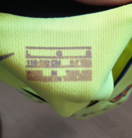 Nike Barcelona jersey and shorts