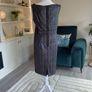 Brand New with Tags: Gallery Grey Metallic Lace Cowl Neck Dress Image 9