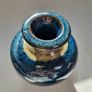 Stunning Louis Mulcahy Ireland Blue Drip Glaze Ceramic Posy Vase Medium - Made in Dingle Image 6
