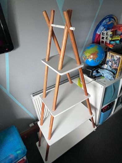 4-Tier Wooden Ladder Shelf