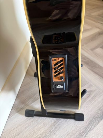 vintage electroacoustic guitar