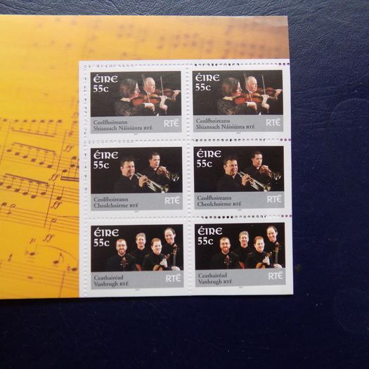 Ireland 2007.RTE Performing Groups Four Pane Stamp Booklet.MNH.