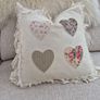 Heart feather cushion Image 3