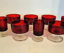 Luminarc Ruby Red Glassware 8 Pieces