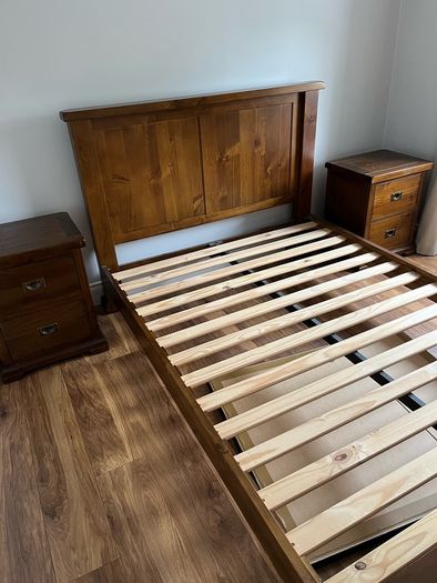 EZ living double bed frame and lockers
