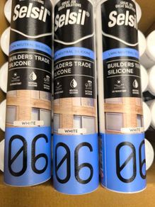 White and clear silicone