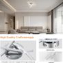 LED Ceiling Light, Elegant Curved Ceiling Lights, 3 Built-in LED Boards, 18W 1600 Lumen, Neutral White Light 4000K (FREE SHIPPING) Image 4