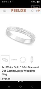 white gold wedding band