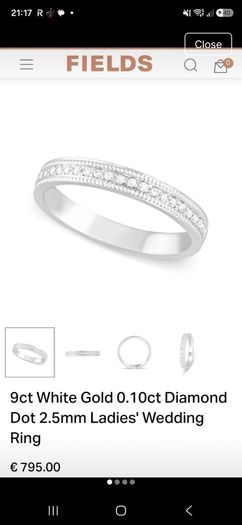 white gold wedding band