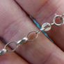 925 Sterling Silver Rolo Chain, Rolo Chain Necklace 5,4g L-8" Image 2
