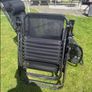2 black recliner garden chairs Image 8