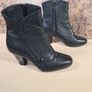 womens CLARKS LODGE PARK black leather ankle boots zip up Size UK 6.5 E EU 40 Image 8