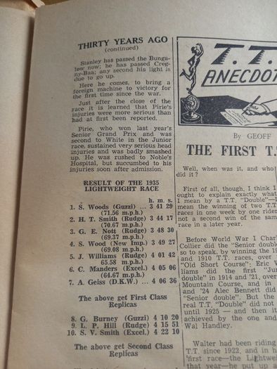 Old News Paper, TT Special