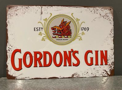 Gordon's Gin Tin Metal Sign