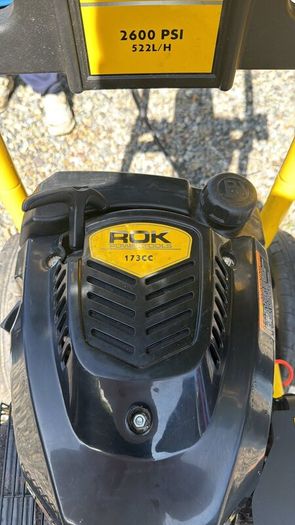 ROK petrol power washer 2600 psi