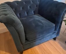 Teal armchair