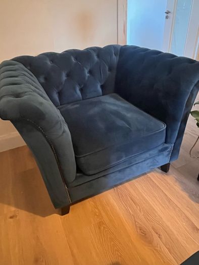 Teal armchair