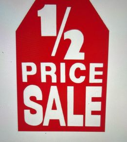 Half Price Bank Holiday Sale