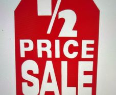 Half Price Bank Holiday Sale