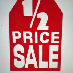 Half Price Bank Holiday Sale