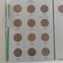 coin folder including full set of pennys including rare 1940 Image 4