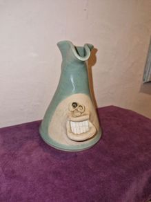 Irish Stoneware face milk jug