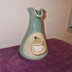 Irish Stoneware face milk jug