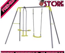 Kids Children Swing Glider Set Metal Frame Backyard Playground Garden Outdoor Baby (FREE SHIPPING)