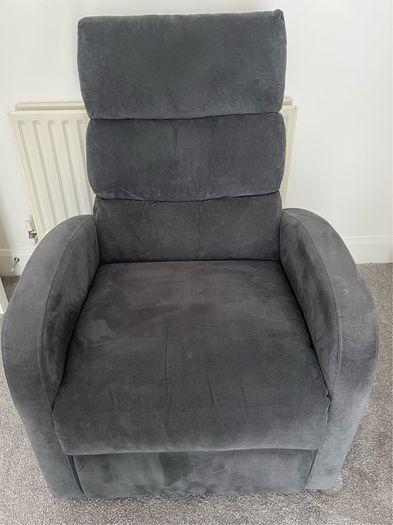 Grey Fabric Recliner  Chair