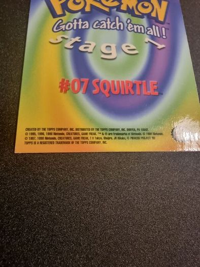 1999 Topps Pokemon - Squirtle #7 - Movie Edition #E7