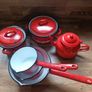 Vintage enamel pots Image 3