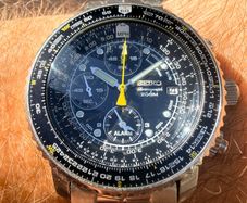 Seiko SNA411 Flightmaster Pilot Chronograph