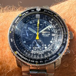 Seiko SNA411 Flightmaster Pilot Chronograph
