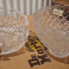 Pair of lovely Vintage Tipperary & Killarney Irish Crystal Bowls