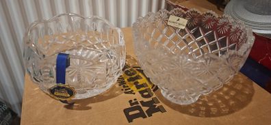 Pair of lovely Vintage Tipperary & Killarney Irish Crystal Bowls