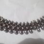 a lovely antique silver neck lace c 1860 Image 3