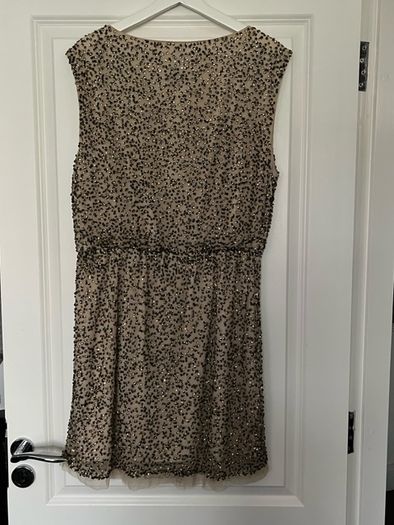 Gold Sequin Dress W118 by Walter Baker