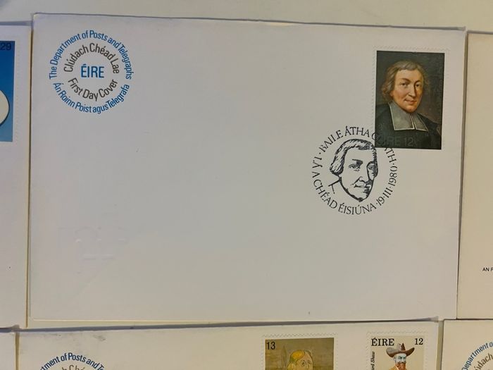 Irish 1980's FDC covers 9pcs envelopes