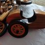 Wooden motorbike and side car Image 4