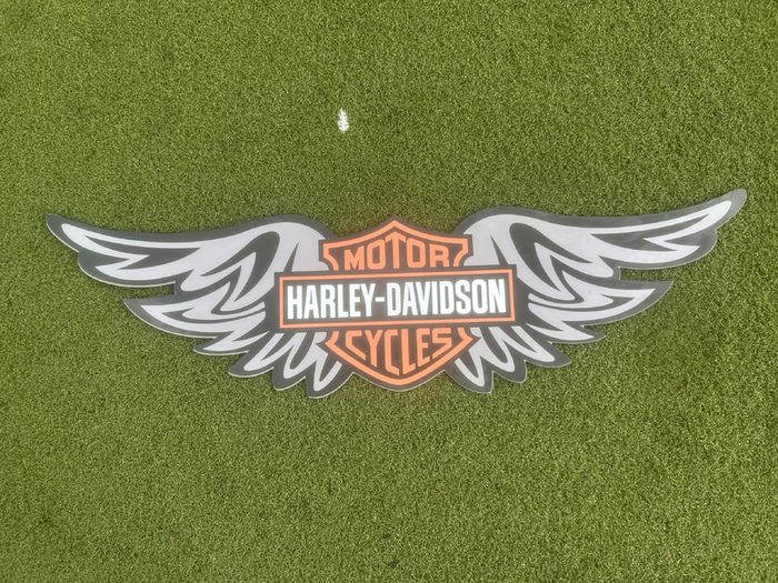 Large Harley-Davidson Aluminium Wing Sign